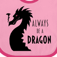 thumbnail image 4 of Inktastic Always Be a Dragon Boys or Girls Baby Bib, 4 of 4