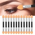 thumbnail image 2 of Pincel de sombra de ojos de doble punta, herramienta de maquillaje de esponja, barra de esponja para polvos, set de herramientas de maquillaje para principiantes de 12 piezas, 2 of 4