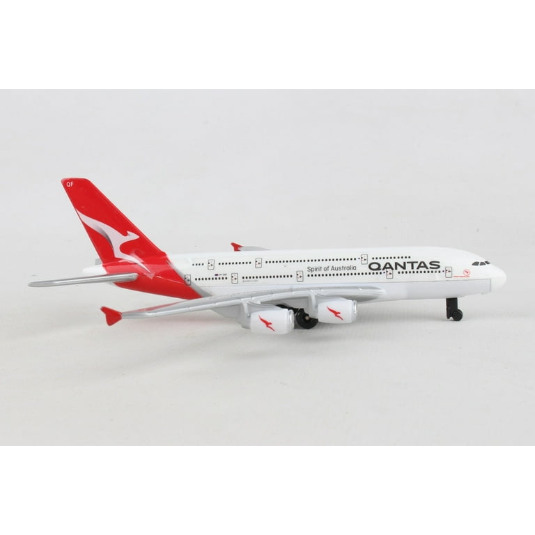 Qantas Airbus A380 Airliner Toy Airplane Diecast with Plastic