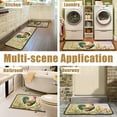 thumbnail image 3 of 2Pcs Rooster Farmhouse Theme Rugs for Kitchen Floor 2 Pieces Farmhouse Style Kitchen Mats for Kitchen Bathroom Decor Non Slip Washable Standing Kitchen Runner Mats 17"x30"+17"x47", 3 of 6