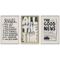 Hieng Scripture Motivational Wall Art 3 Pcs Bible Verse Christian Poster Fruit Of The Spirit Canvas Prints Neutral Religious Quote Picture Painting Living Room Dorm Bedroom Decor Unframed