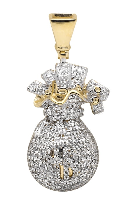 money bolsa charm gold