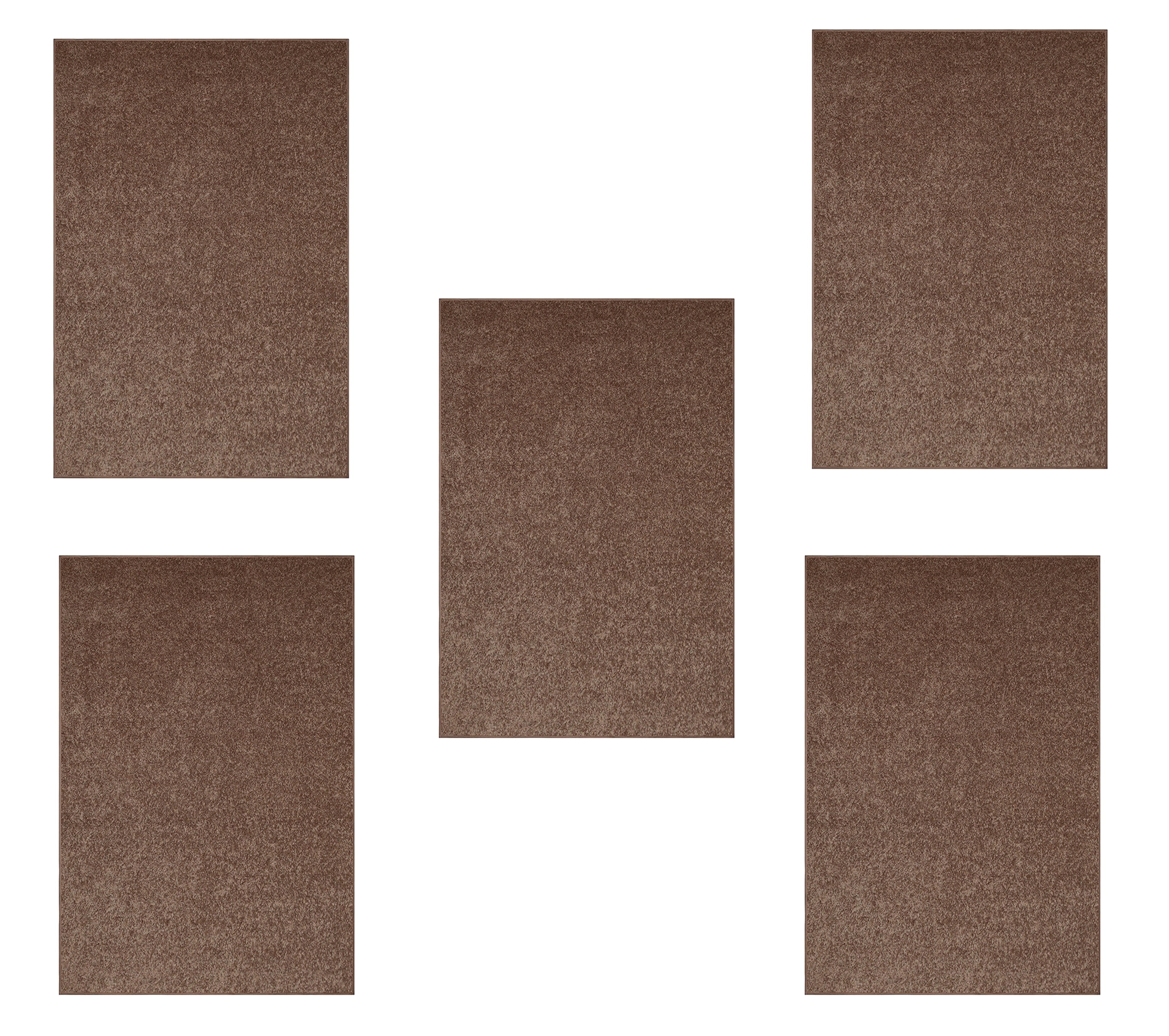 Brown Color Rug Furnish My Place Modern Plush Solid Brown Color Rug - Pets and Kids ...