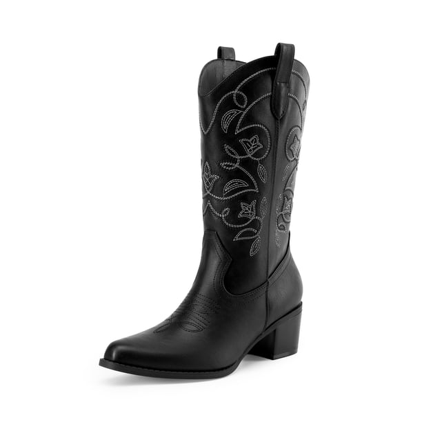 Botas DREAM PAIRS DWUMMB2504 con Tacón Grueso Bordado 6.5