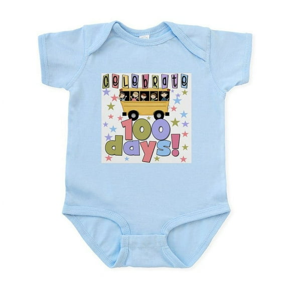 CafePress - Celebrate 100 Days Of School Infant Bodysuit - Baby Light Bodysuit, Size Newborn - 24 Months