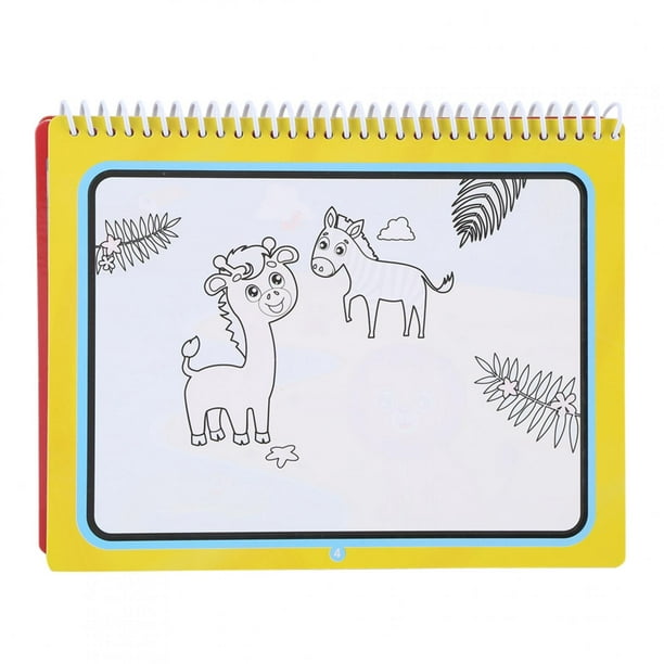 Livre de coloriage magique enfant, 20 dessins d'animaux à colorier