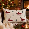 thumbnail image 6 of Aonerit 20 X 12 Inch Christmas Embroidered Pillow Cover, Hidden Zipper Cushion Case, Winter Sofa Couch Decor, Holiday Throw Pillow Sham, Home Seasonal Accent, 6 of 8
