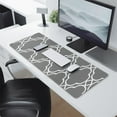 thumbnail image 2 of Long Mouse Pads for Desk,Gray Geometric Pattern Desk Mats on Top Of Desks, Desk Mouse Pad Extra Large with 3mm Non-Slip Base and Stitched Edge for Gaming,Office,Work,Home 31.5"x11.8", 2 of 6