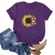 thumbnail image 4 of Fiudx Ropa de Mujer Blusa de Manga Corta con Estampado de Moda para Mujer, Divertida Camiseta con Cuello Redondo, 4 of 5