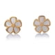 thumbnail image 1 of Aretes de oro 14k GIALLO Broquel Flor espirea de oro amarillo y madre perla, 1 of 4