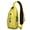 Bright Yellow L, variant on Mandala Inspired Paisley Sling Backpack – Exotic Boho Floral Crossbody Daypack, Lightweight Anti-Theft Travel Bag with Adjustable Strap & Multiple Compartments