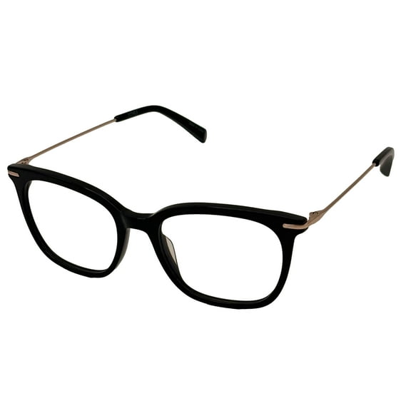 Jones New York Plastic Soft Square Eyeglass Frames J240, Black, 49mm