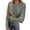 #0172-Army Green, variant on Long Sleeve Shirts for Women Slim Fitted Stretchy Crewneck Knit Sweaters Women's Heart Print Ribbed Tops Fall Gift Casual