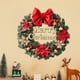 thumbnail image 1 of Fiudx Ofertas relámpago del día, solo en línea Pegatinas de pared con corona de flores doradas y rojas y mariposas navideñas, 1 of 5