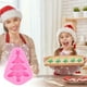 thumbnail image 1 of Adornos navideños, molde de silicona para chocolate con forma de árbol de Navidad, molde para fondant, molde para tartas, molde para hornear galletas navideñas con forma de pino, molde de silicona par, 1 of 6
