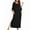 Black, variant on Avidlove Women's Long Nightgown Short Sleeve Sleepshirt Casual Maxi Loungewear with Pockets