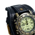thumbnail image 4 of Reloj de de 2 piezas para hombre, de material cuero Punk Vintage, 4 of 9