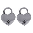 thumbnail image 4 of Mini Lock, 2Pcs Vintage Small Metal Heart Shaped  With Key For Jewelry Storage Box Diary Book 30x39mm, 4 of 8