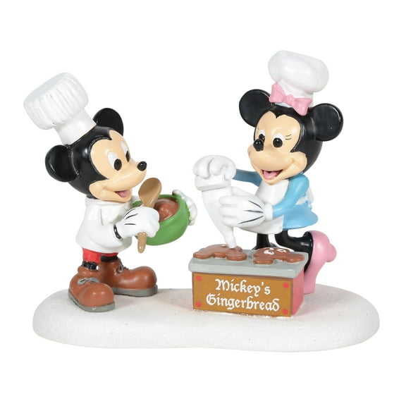 Department 56 Disney Village Mickey and Minnie Mouse Sugar and Spice Multicolor Figurine