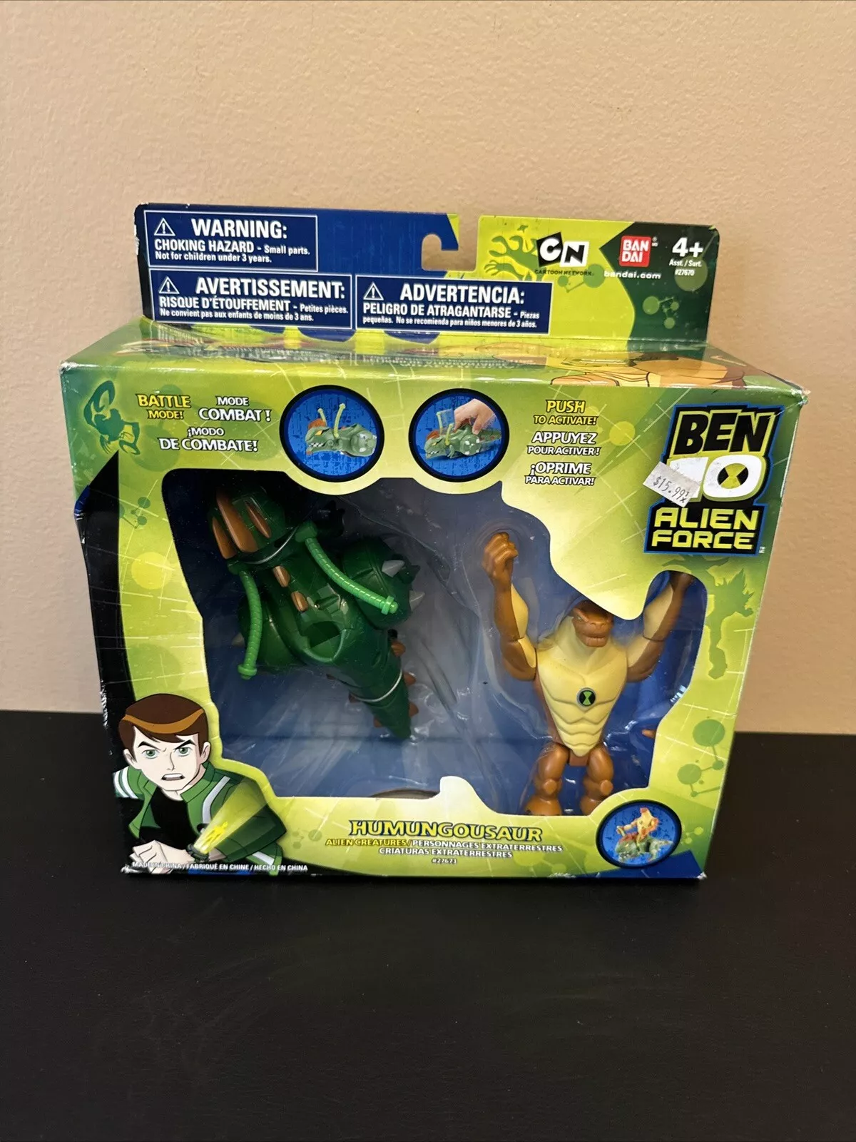 Ben 10 Alien Creatures, Alien X Action Figure Set, Glows in