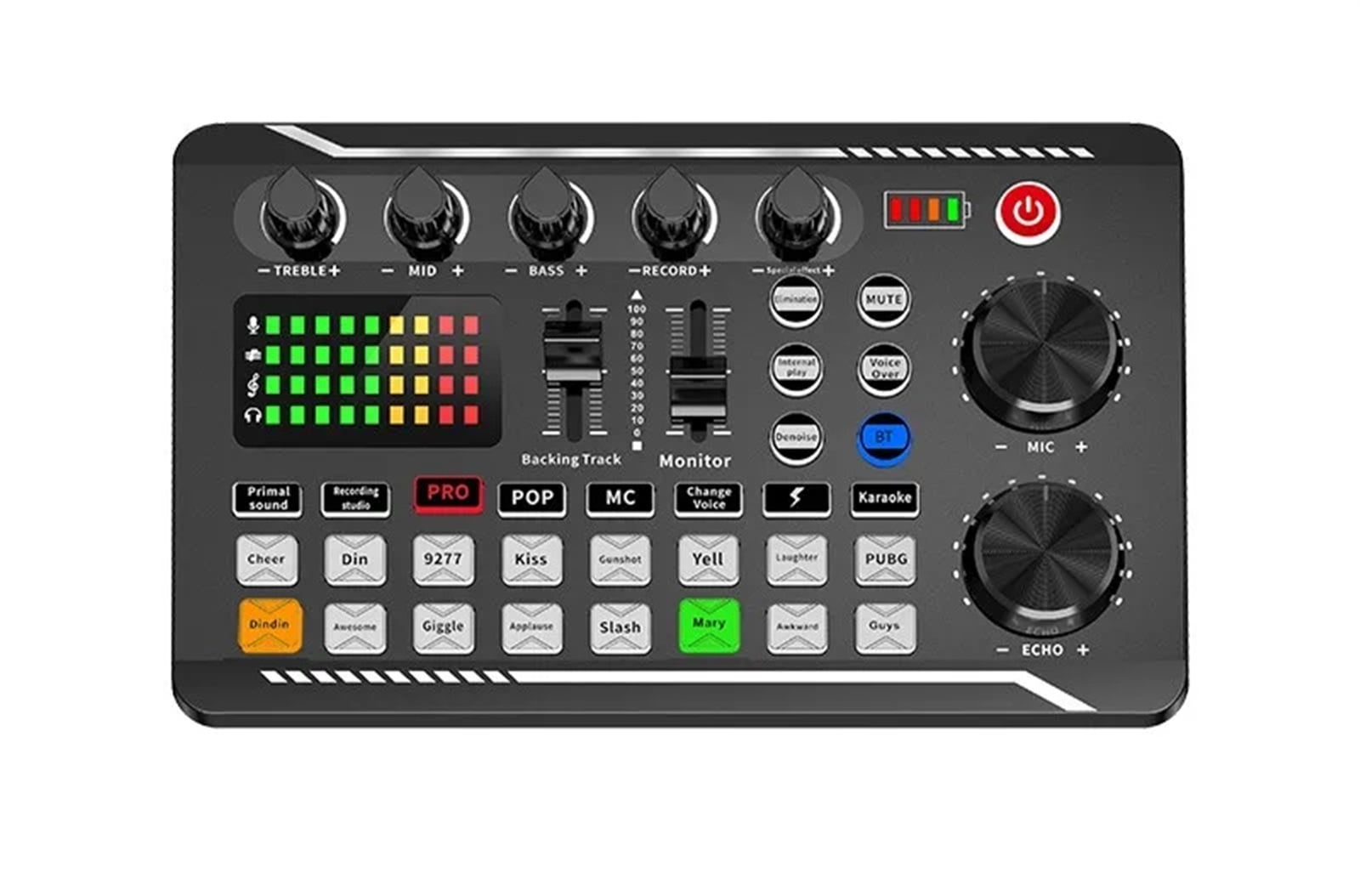 Dedicated Sound Card Microphone For Live BroadCast F998 Card with(Optional) Audio Interface With DJ Mixer Effects Voice Changer ,Easy to Operate