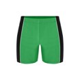 thumbnail image 1 of dPois Men's Elastic Waistband Color Block Shorts Cycling Swimming Running Compression Shorts Green Black L, 1 of 5