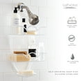 thumbnail image 6 of Bath Bliss Rainbow Design Metal Shower Organizer, White, 6 of 8