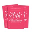 thumbnail image 1 of Darling Souvenir Pink Birthday Invitation Card 28 Pcs Fill or Write In Blank Invites Printable Party Supplies 5 x 7 Inches, 1 of 5