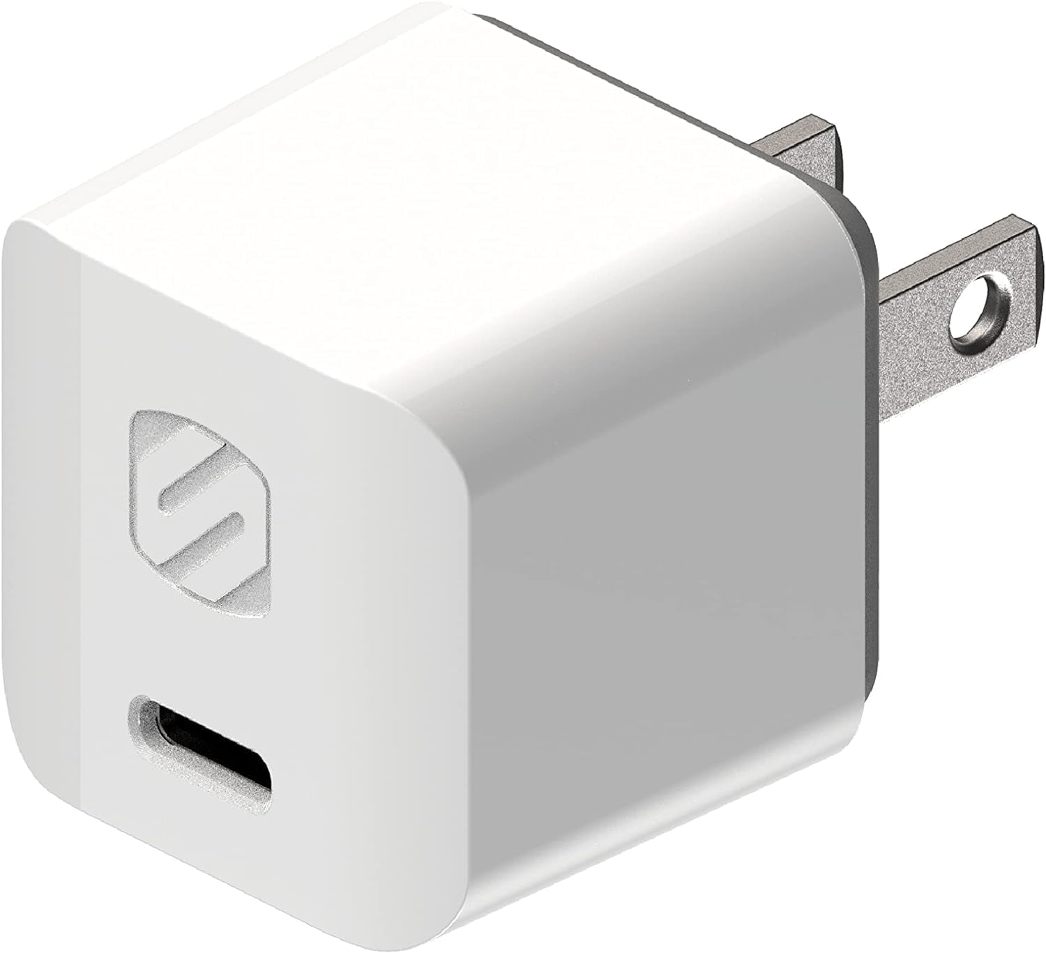 FEFEDFAA-HPDC30MWT-SP Powervolt 30W USB Type-C Wall Charger Compatible with Power Delivery 3.0, 2.0, and Standard USB-C Devices, Fast Charging, White