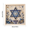 thumbnail image 3 of Plumora Hanukkah Star of David Menorah Design Diamond Painting Kit for Adults, DIY Holiday Wall Art Craft, Gift for Jewish Celebrations Home Art, 3 of 4