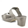 thumbnail image 5 of Patrizia Women's SANCIA Two Strap Slide Heeled Sandals Pewter EU 40 / US 9, 5 of 5