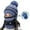 Navy Blue-4PCS, variant on 4PCS Womens Winter Warm Knit Beanie Hat Touchscreen Gloves Scarf Mask Set with Fleece Lined Skull Caps Neck Scarves