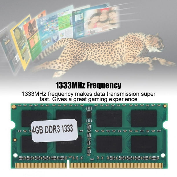 DD RAM, DDR3 4GB 1333MHz Notebook RAMDD GB DD Memoria RAM Eficiencia óptima