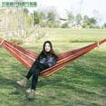 thumbnail image 6 of NewOutdoor Indoor Canvas Single Hammock Outdoor Camping Indoor Childrens Swing Thickened Striped HammockMulti Functional Hammock, 6 of 9
