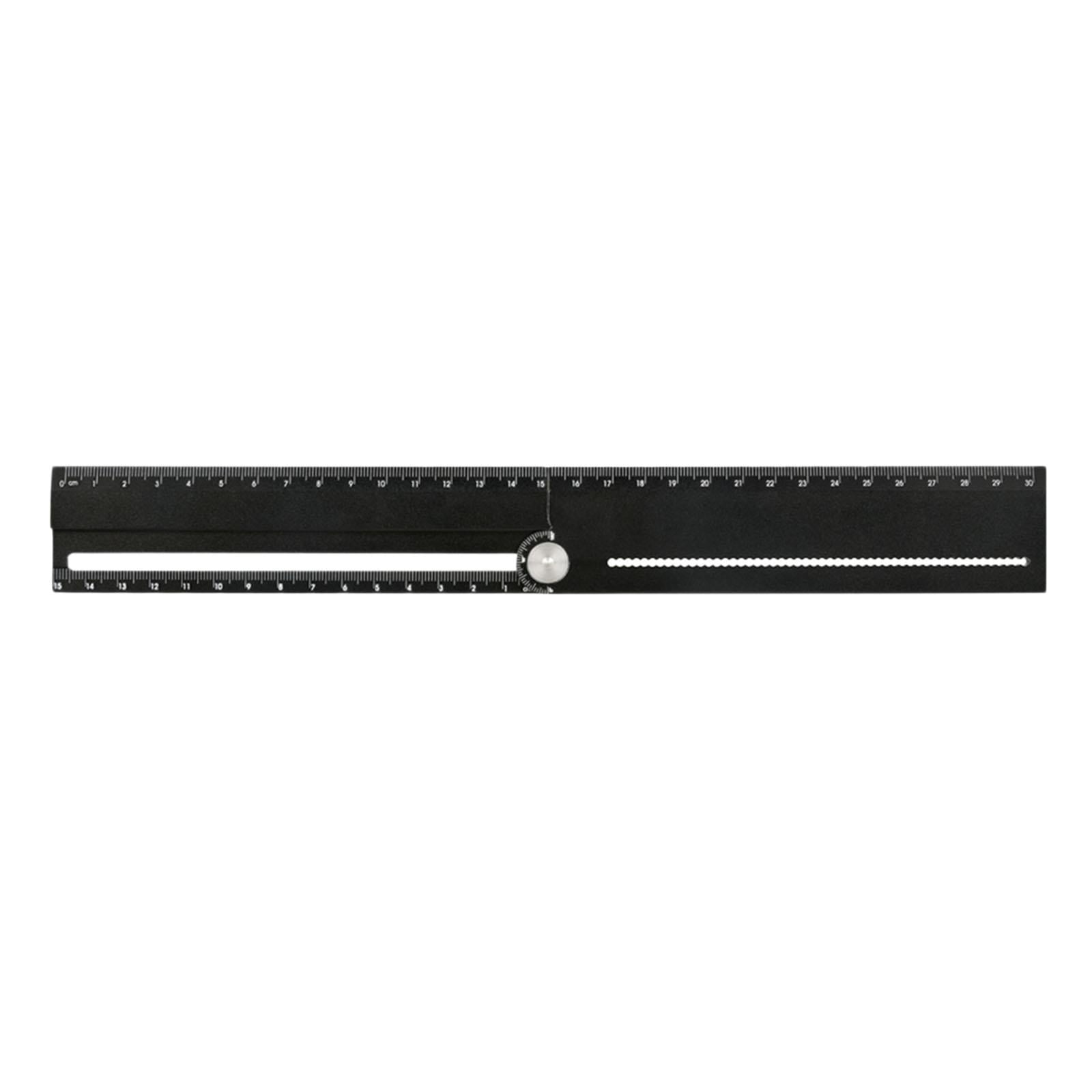 JISADER Angle Ruler 12 inch / 310 mm Black Architects Angle Protractor