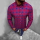 thumbnail image 2 of Camisas De Vestir Para Hombre Manga Corta Hombres manga larga Otoño Invierno Casual Plaid impreso camisas Top blusa camisas (Red, S), 2 of 7