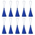 thumbnail image 1 of Unique Bargains 6.5' Silky Bookmark Tassels with Loop for DIY Craft Accessory, 20Pack Sapphire Blue, 1 of 5