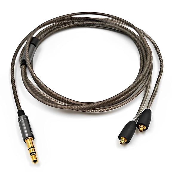 MMCX 3.5mm High Purity Silver Plated Replacement Cable Compatible with SE215 SE315 SE425 SE535 Special Edition (E535LTD) SE846 UE900 ULTRAZONE IQ S0NY XBA-H3 XBA-H2 HA-FX850 N1AP N3AP