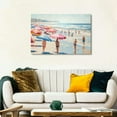 thumbnail image 5 of Shadudu Pink Beach Pictures Pink Coastal Prints Seascape Abstract Canvas Wall Art Pink Beach Umbrella Wall Art Pastel Beach Painting Abstract Coastal Pictures Wall Art Summer Beach Wall  36x24in, 5 of 7