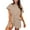 Khaki, variant on pstuiky Pajama Sets for Women 2 Piece, Women Print Short Sleeve Round Neck Blouses Shirts Sets and Shorts Slim Fit Comfy Plus Size Lounge Womens Loungewear Set Save Big Coffee L