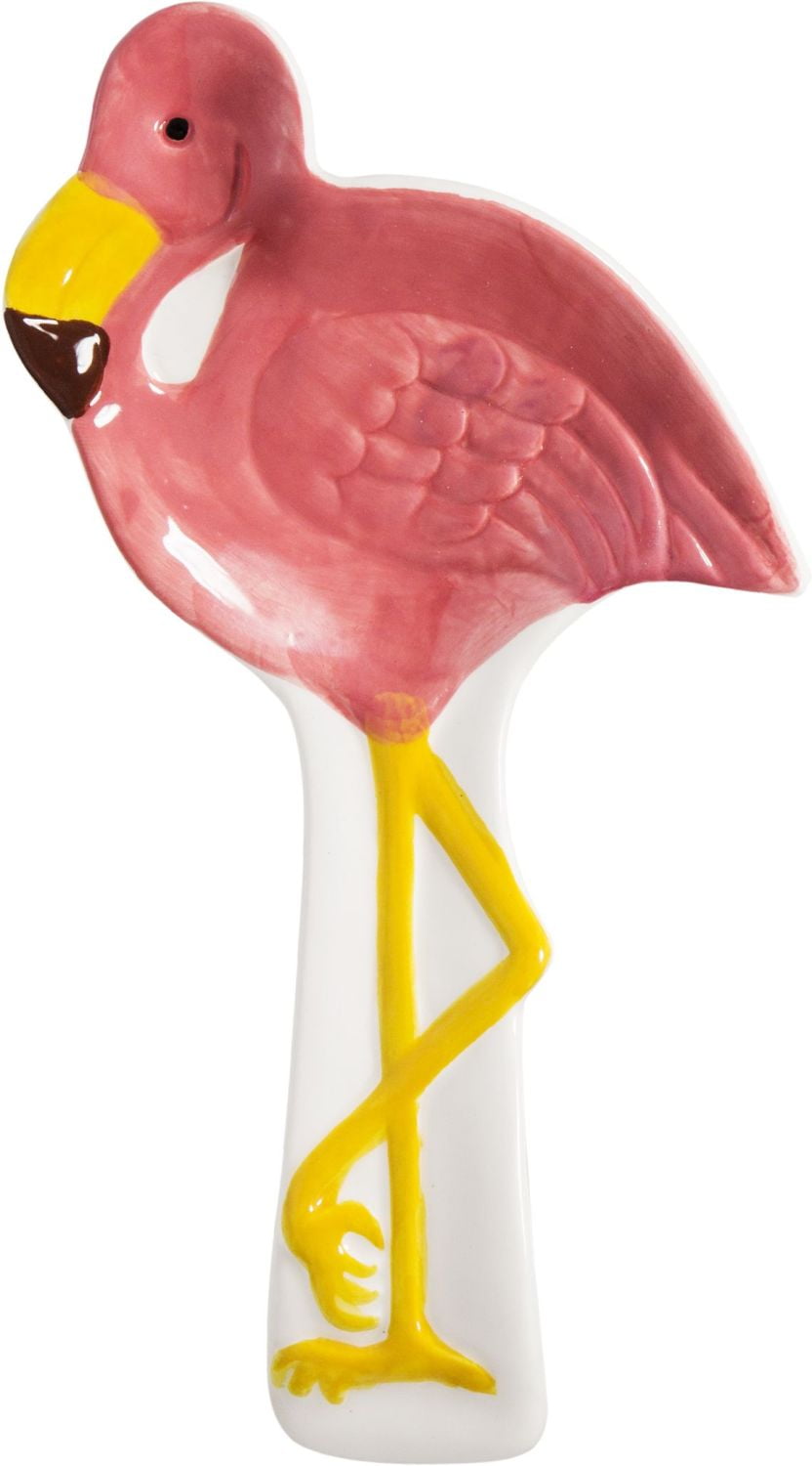 Pretty Pink Flamingo Spoon Rest Kitchen Counter or Stovetop 