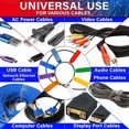 thumbnail image 5 of CHUANK 240Pcs Cable Labels Waterproof Tags - Water Resistant Labels for Cords Write on Stickers Identification Labels Wire Labels Tags - (8Sheets /A) Laser Printer Labels Stickers Charger, 5 of 5