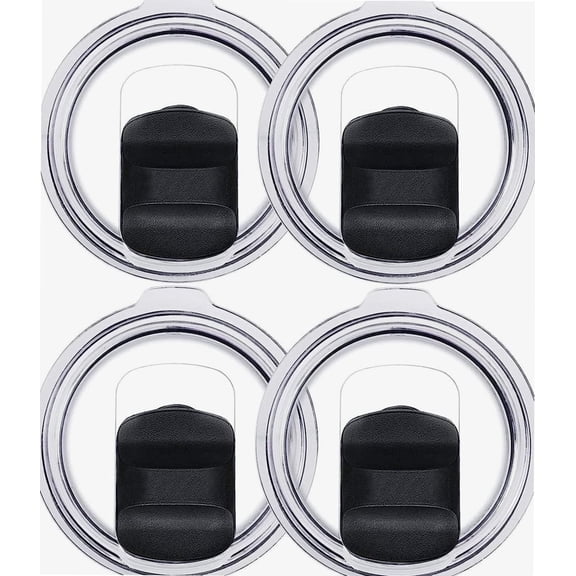 4 Pack 20oz Magnetic Tumbler Lids Spill Proof Replacement for YETI Rambler Ozark Trail