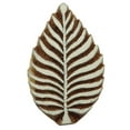thumbnail image 2 of Wooden Stamps Decorative Textile Printing Blocks Leaf Pattern Hand Carved, 2 of 3