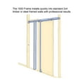 thumbnail image 6 of Sliding French Pocket Door 32 x 84 inches | Quadro 4111 Walnut | Kit Trims Rail Hardware | Solid Wood Interior Bedroom Sturdy Doors, 6 of 6