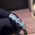 thumbnail image 2 of PULABO With handcrafted details Proposal Party For Women For Her Comfortable Fit Sparkling AAA Zircon Cubic Zirconia Ring Perfect Present With Gift Packaging, 2 of 8