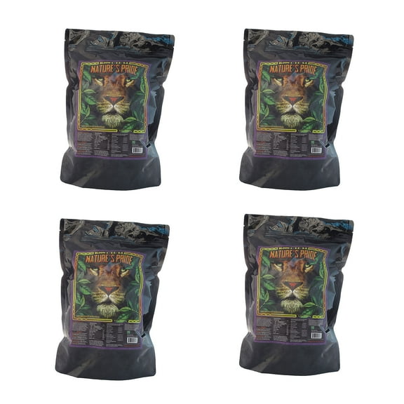 GreenGro Nature's Pride Plant Fertilizer w/ Biochar & Mycorrhizae, 5 Lb (4 Pack)