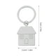 thumbnail image 2 of WHAMVOX 4Ud Llavero Casa Plateado Con Colgante Decorativo Para Llaves Y, 2 of 6