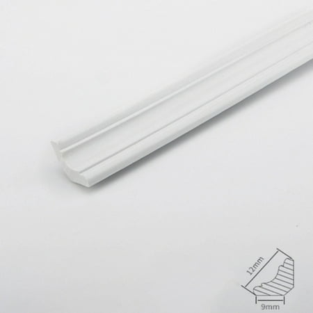 

3D Pvc Self-Adhesive Skirting Waist Line Background Border Strip Corner Decor 1M White