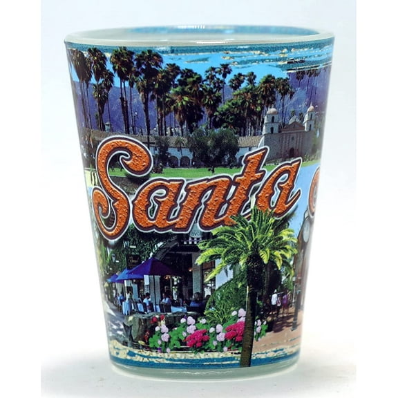 Santa Barbara California Retro Shot Glass